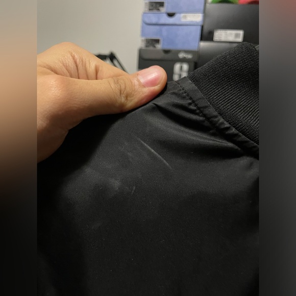 True Religion Embroidered Snake Design Reversible Bomber Jacket - Picture 10 of 15